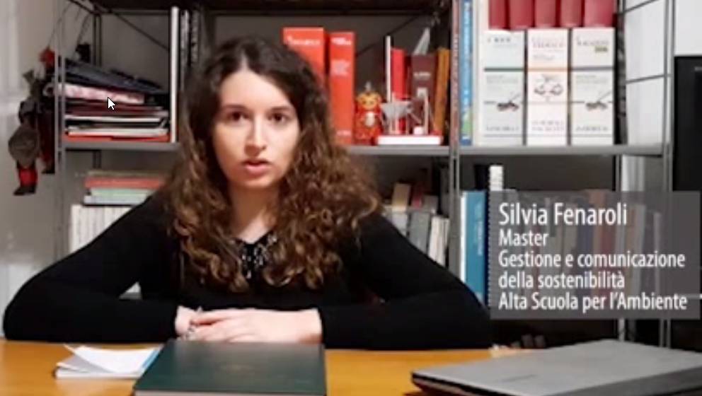 Dott.ssa Silvia Fenaroli diplomata del Master in Gestione e comunicazione della sostenibilità