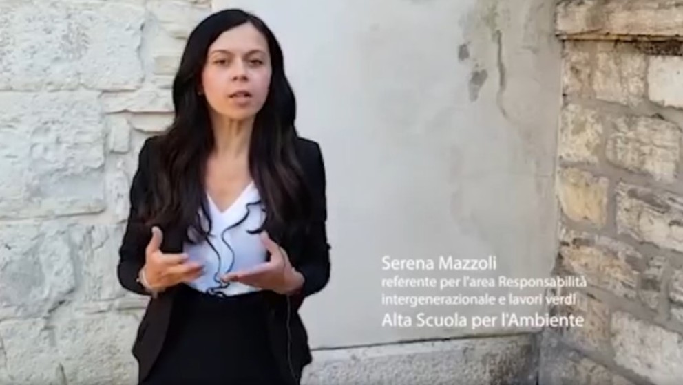 Dott.ssa Serena Mazzoli referente area Responsabilità intergenerazionale e lavori verdi
