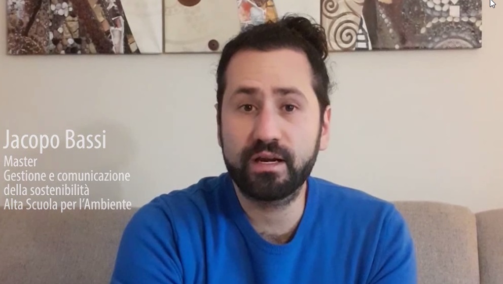Dott. Jacopo Bassi diplomato del Master in Gestione e comunicazione della sostenibilità