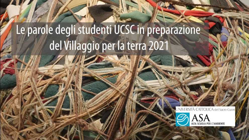 Testimonianza del lavoro online degli studenti dell'Università Cattolica sull'Agenda 2030 presentato su Rai Play in occasione della Giornata mondiale della Terra 